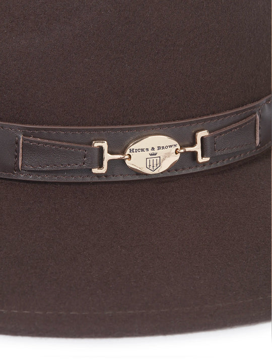 Hicks & Brown Halesworth - Wool Fedora Brown