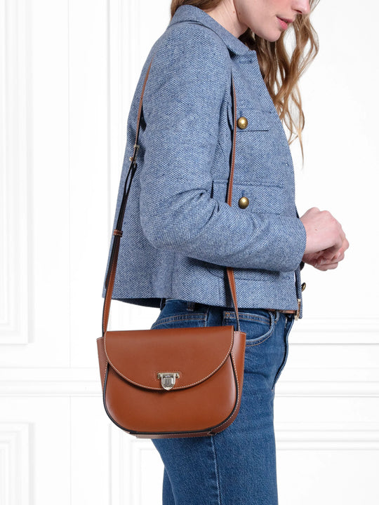 The Blenheim - Women's Saddle Bag - Tan Leather