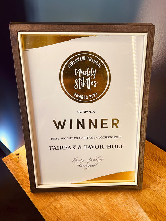 May 2024: Our Holt Store has won the Muddy Stilettos Award for 