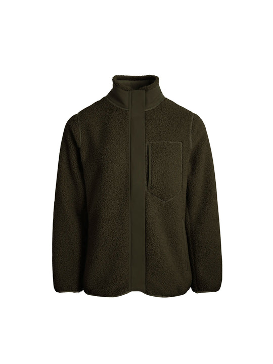 The Agnes - Women's Fleece Jacket - Khaki