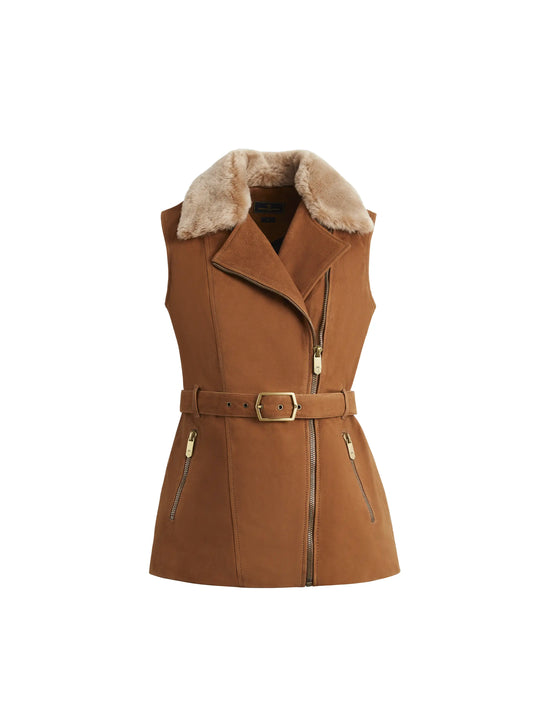 The Alice - Women's Gilet - Tan Nubuck & Toscana