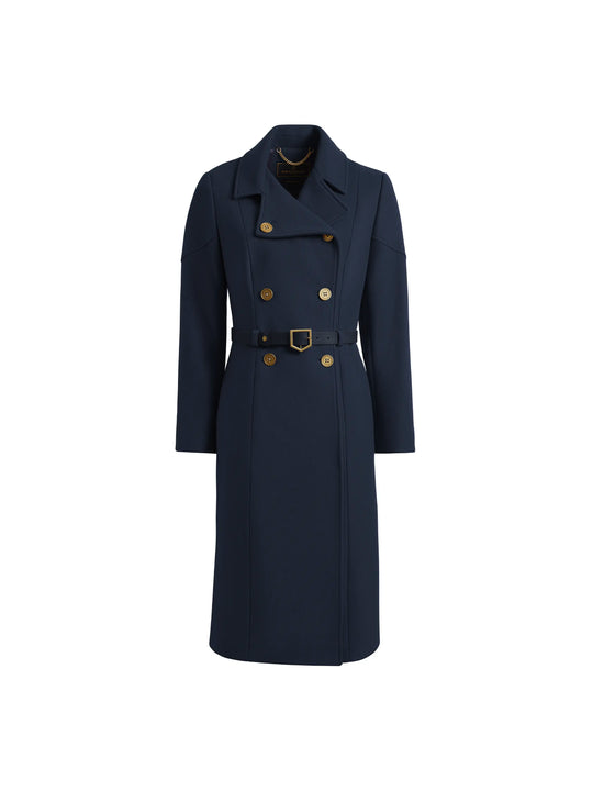 Women's Coat - Navy Wool