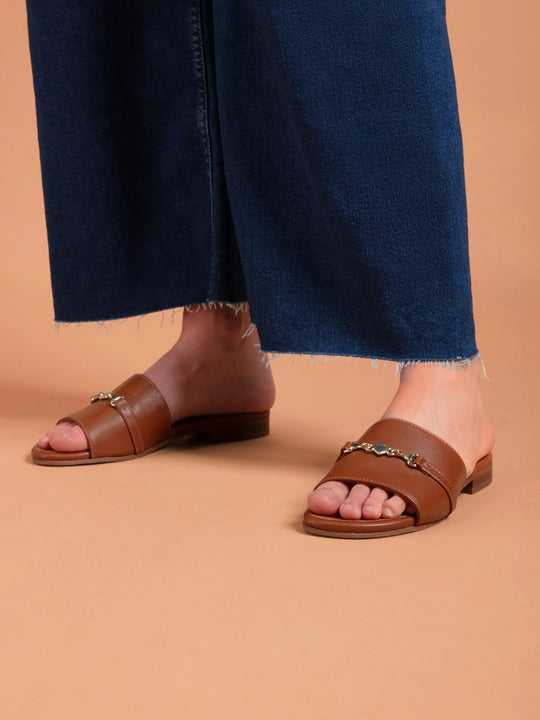 The Heacham - Women's Sandals - Tan Leather
