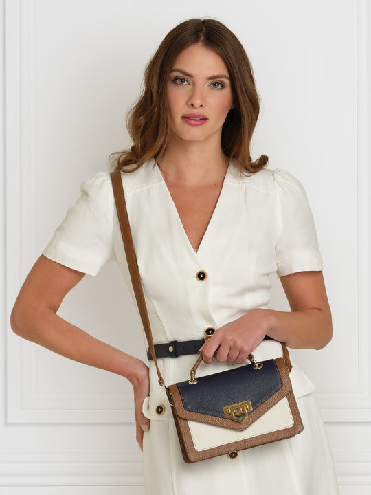 The Loxley Mini Cross Body Bag - Tri-Colour