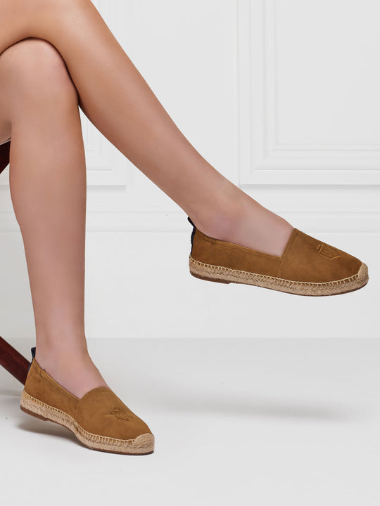 The Monaco - Women's Espadrilles - Tan Suede