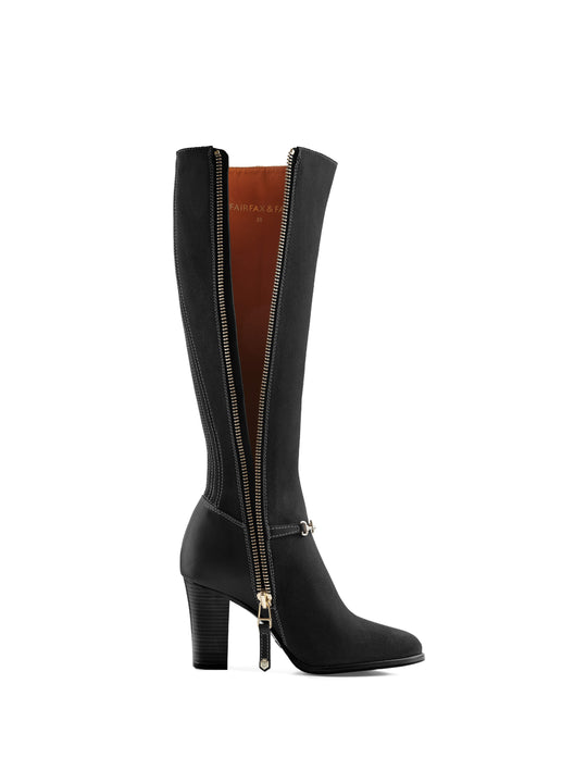 The Heeled Octavia (Narrow Fit) - Black Suede