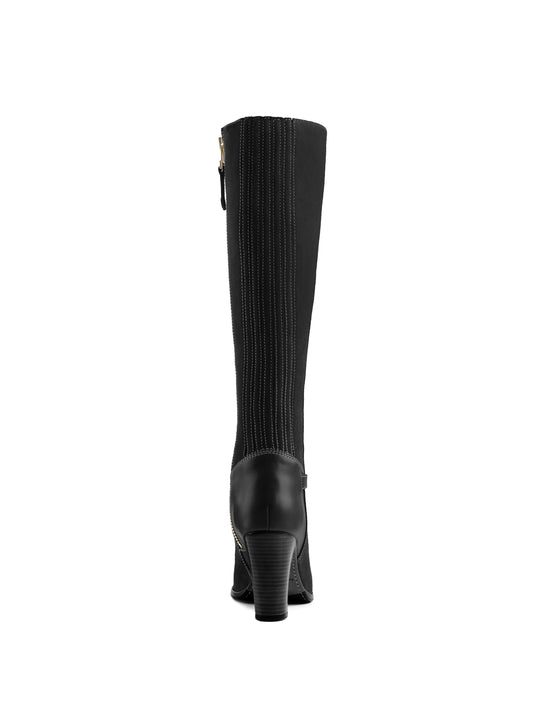 The Heeled Octavia (Narrow Fit) - Black Suede