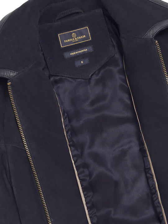 Gina - Navy Suede