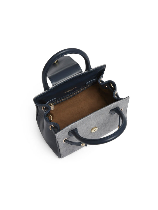 Mini Windsor Handbag - Denim Suede