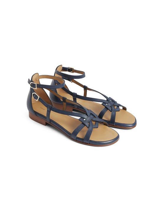 The Rome - Women's Sandals - Navy Leather
