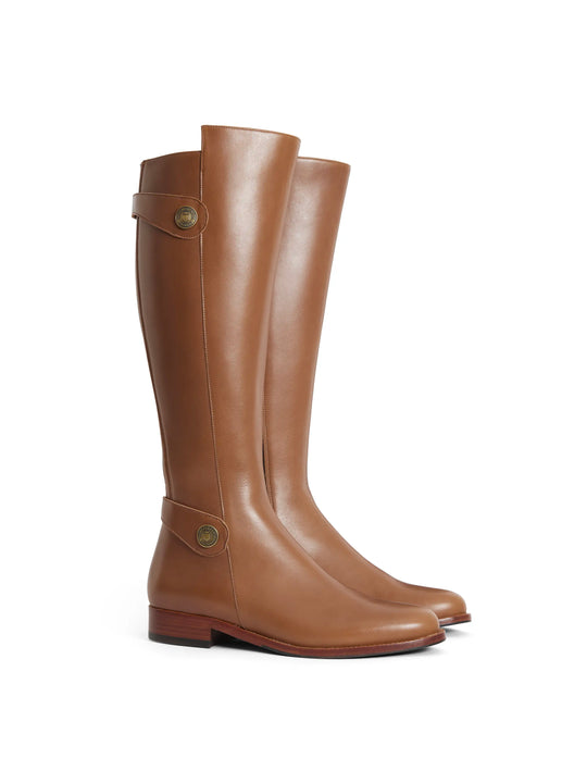 Flat Upton - Tan Leather