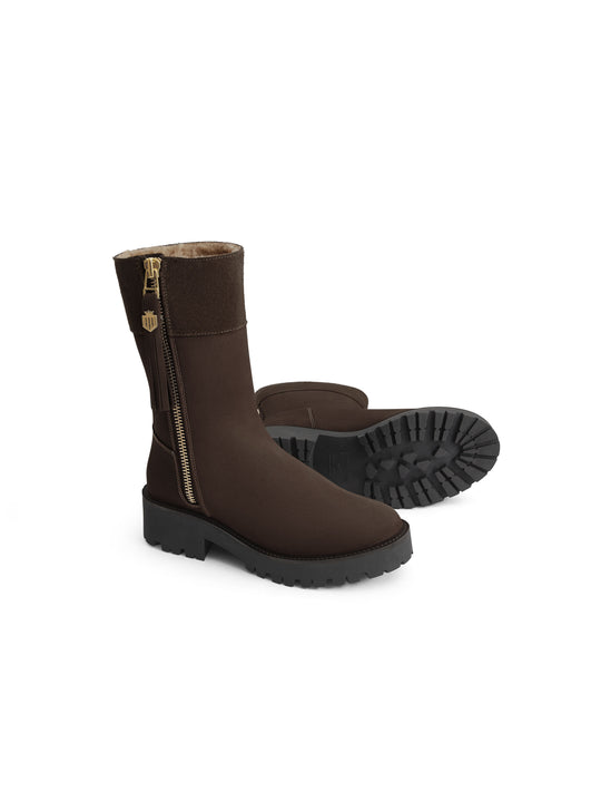 The Shearling Lined Paris - Chocolate Nubuck