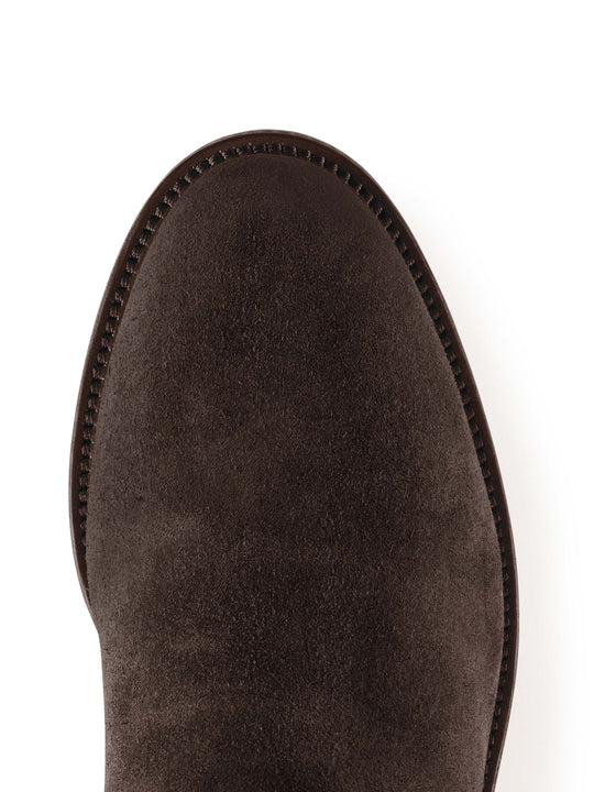 The Regina (Narrow Fit) - Chocolate &amp; Navy Suede