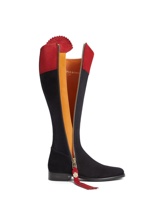 The Regina (Sporting Fit) - Navy &amp; Red (Fairfax &amp; Favor x British Equestrian)