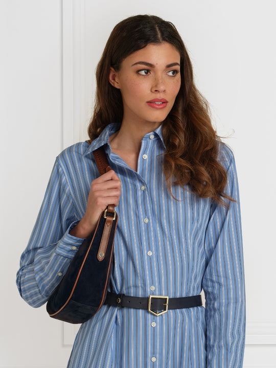 The Sennowe Belt - Navy Leather