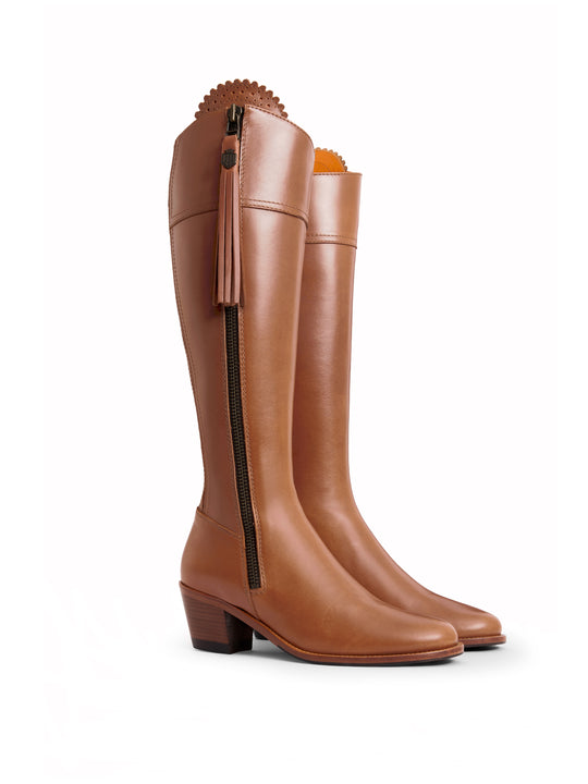 The Heeled Regina (Sporting Fit) - Tan Leather