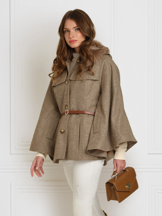 The Loxley - Women's Crossbody Bag - Pebbled Tan Leather