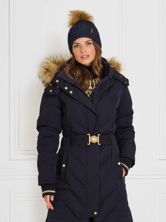 The Signature Bobble Hat - Women's Bobble Hat - Navy
