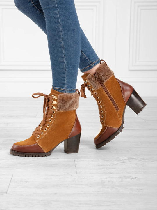Heeled Uxbridge - Tan Suede