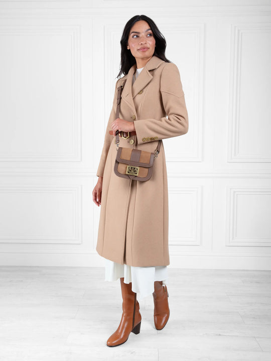 The Upton - Women's Knee-High Heeled Boots - Tan Leather