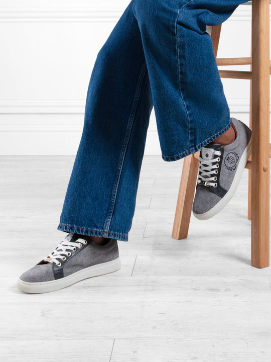 The Richmond - Women's Trainers - Denim Suede