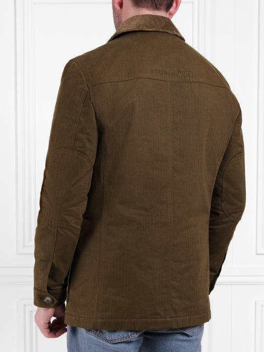 Archie Wax Jacket - Khaki Brown