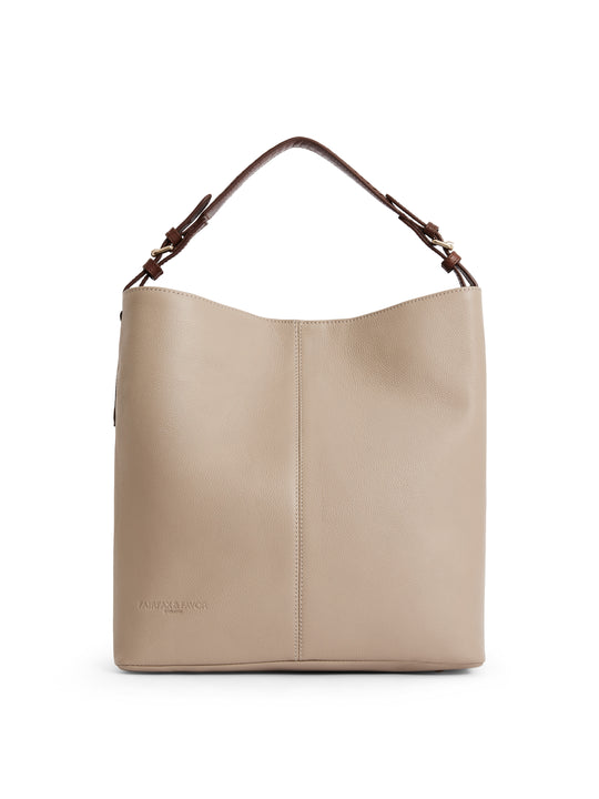 The Tetbury - Women's Handbag - Stone Leather