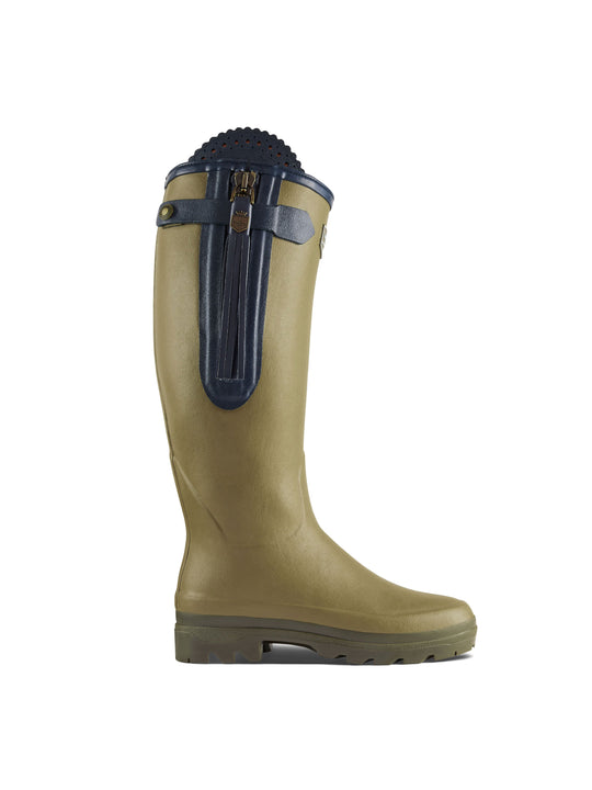 L'Alliance Wellington - Women's Welly Boots - Vert Vierzon Rubber, Sporting Calf