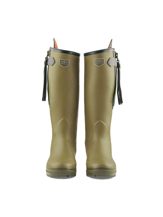 L'Alliance Neoprene Lined Wellington Boot (Vert) Narrow Fit