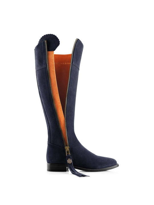 The Regina (Navy Blue) Regular Fit - Suede Boot