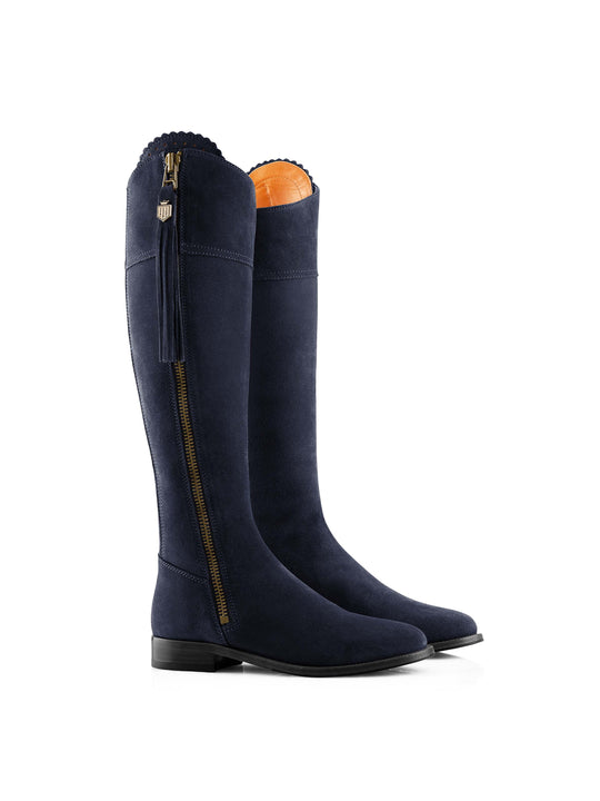 The Regina (Navy Blue) Regular Fit - Suede Boot
