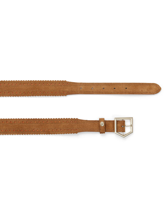 Women's Regina Belt Tan Suede