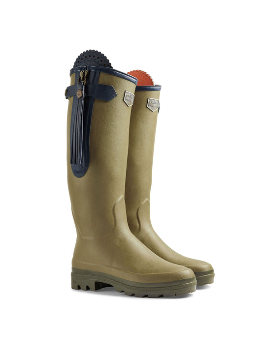 L&#039;Alliance Neoprene Lined Wellington Boot (Narrow Fit) - Vert Vierzon