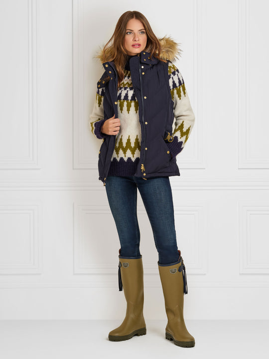 The Charlotte Gilet - Navy