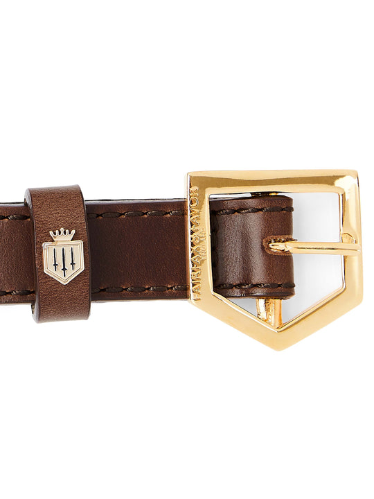 Fitzroy Dog Collar - Mahogany Leather