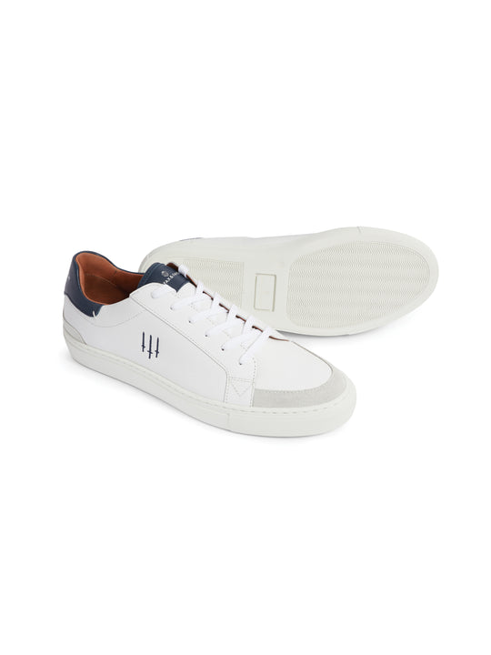 The Holbourne - White - Navy & Grey