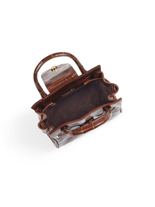 The Mini Windsor Handbag - Conker Leather