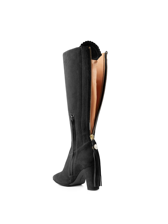 The Soho (Black) - Suede Boot