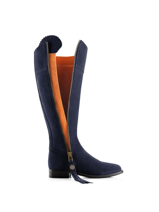 The Regina (Navy Blue) Sporting Fit - Suede Boot