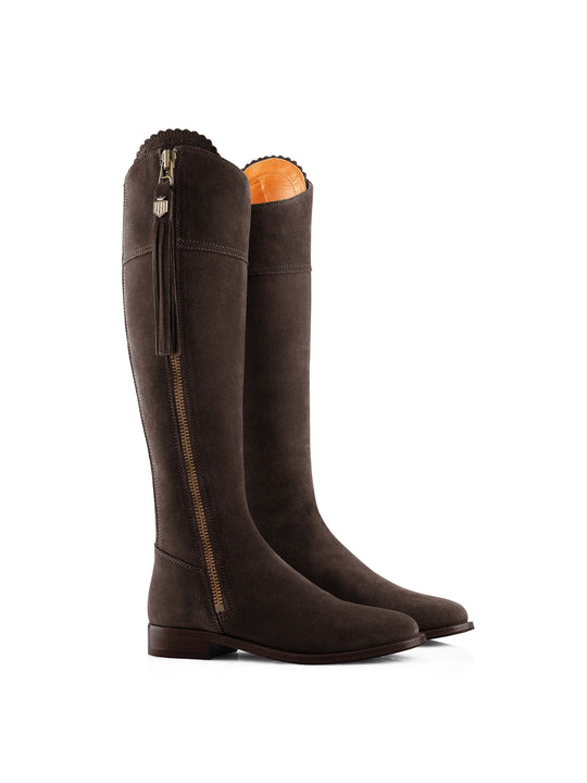 The Regina (Chocolate) Regular Fit - Suede Boot