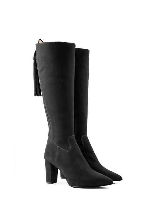 The Soho (Black) - Suede Boot