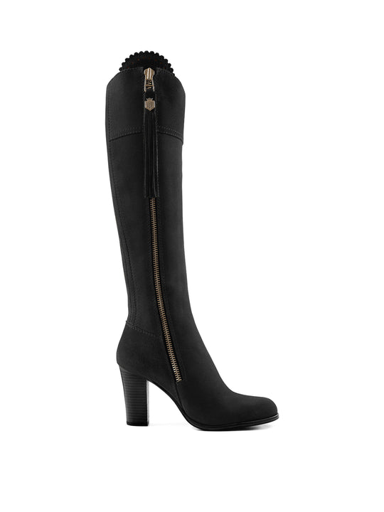 The High Heeled Regina (Narrow Fit) - Black Suede