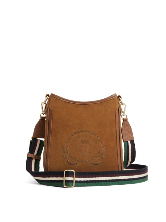 The Richmond - Women's Messenger Bag - Tan Suede