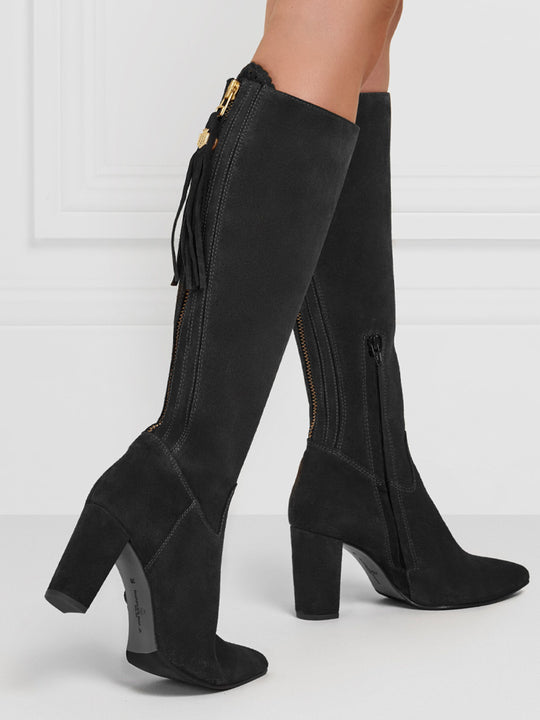The Soho - Black Suede