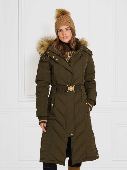The Charlotte Longline Coat - Khaki