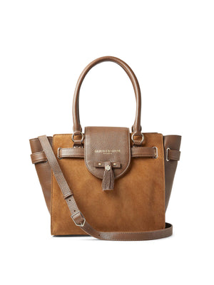 The Windsor Tote - Tan Suede